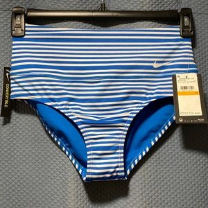 Nike BATTLE BLUE Sport Mesh High-Waist Swim Bottom
